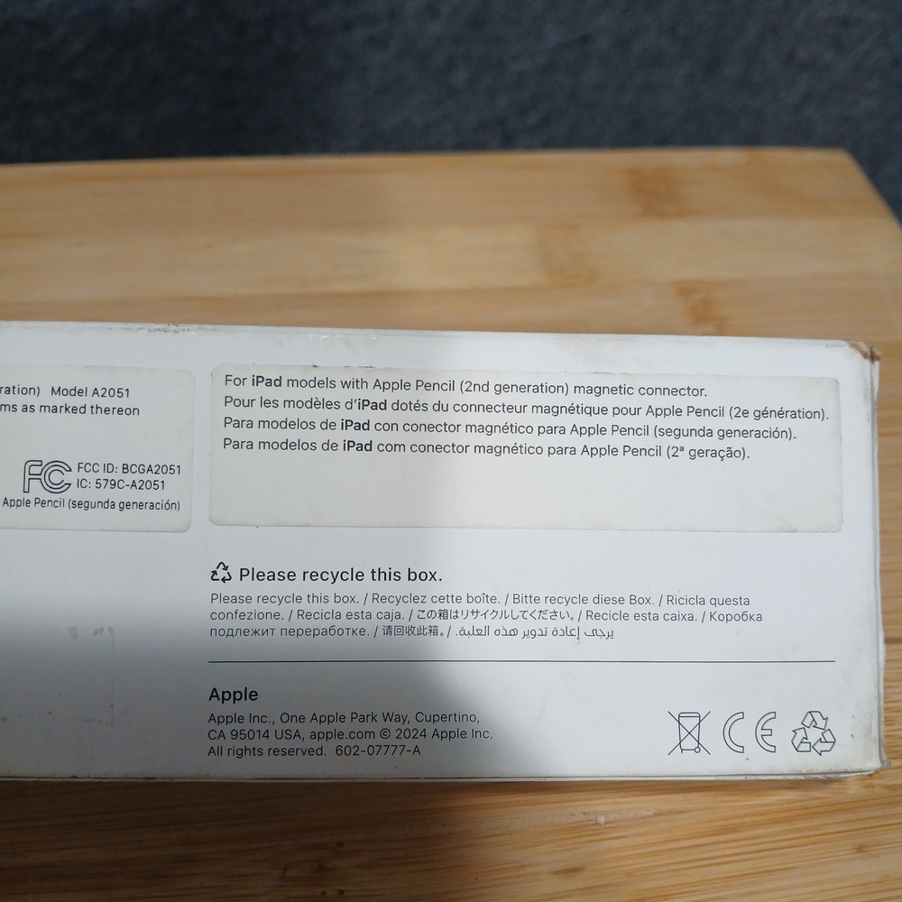 NIB 2nd Gen Apple Pencil Model A2051 MXN434AM/A Never Used Tech I Pad - Picture 2 of 5